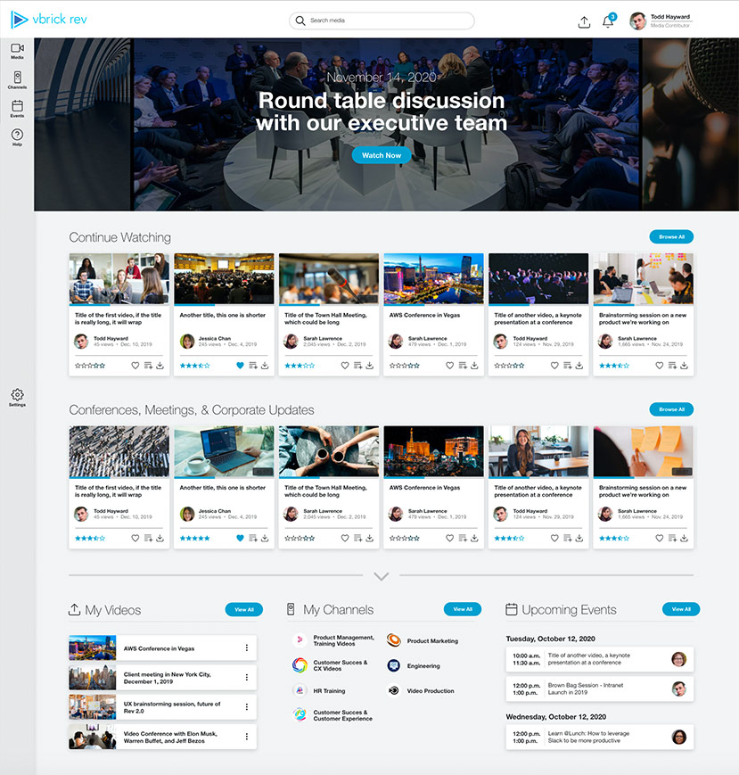 Homepage Light Theme