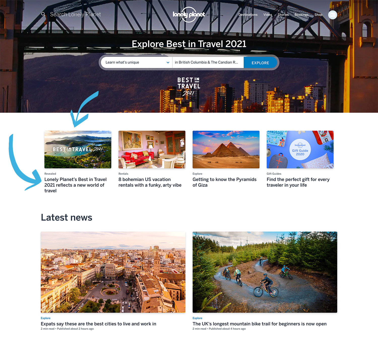 Lonely Planet Homepage